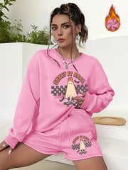  Halloween Casual Outfits Two Piece Set Women's Plus