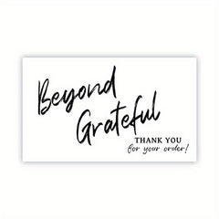 Pink Coated Paper Thank You Card Business Bag Gift Decoration