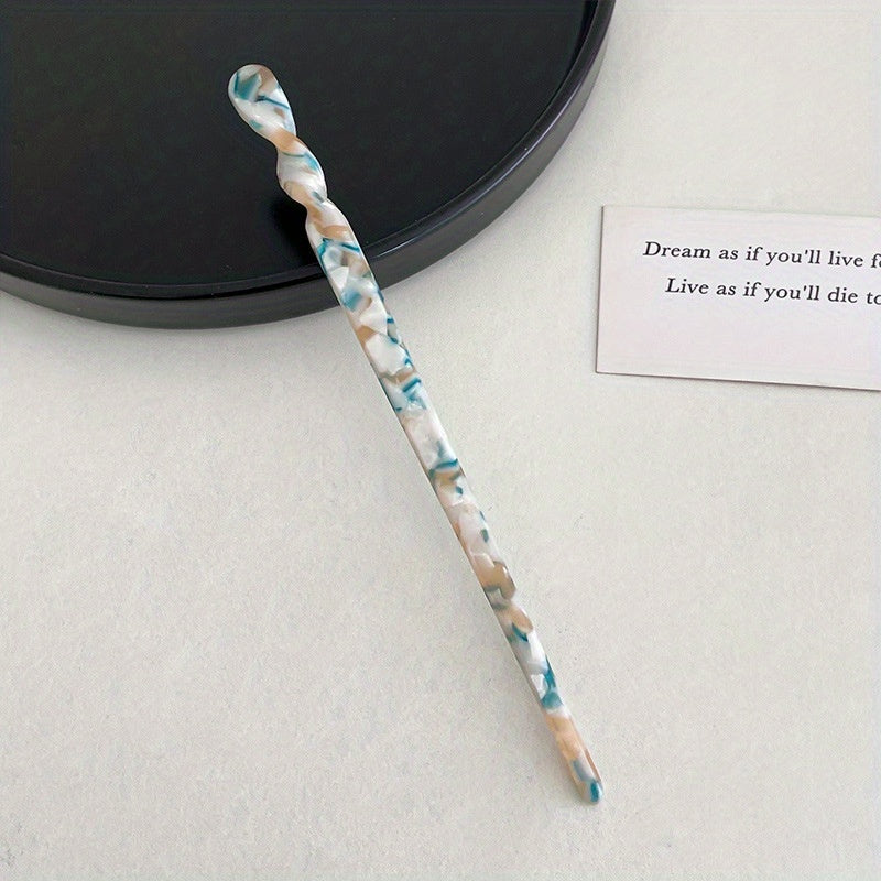 Marble Pattern Hairpin Headdress Vintage Hair Accessories