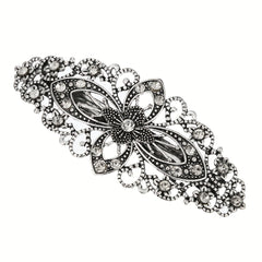 Silvery Four Leaf Clover Hair Clip French Barrette Women Hair Accessorie