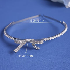 Crown Water Drill Butterfly Knot Headband