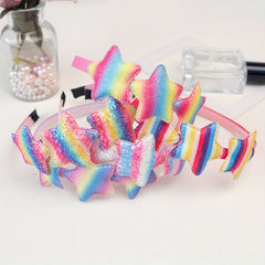 Y2K Star Sequin Headband Glitter Hair Band For Girls Toddlers