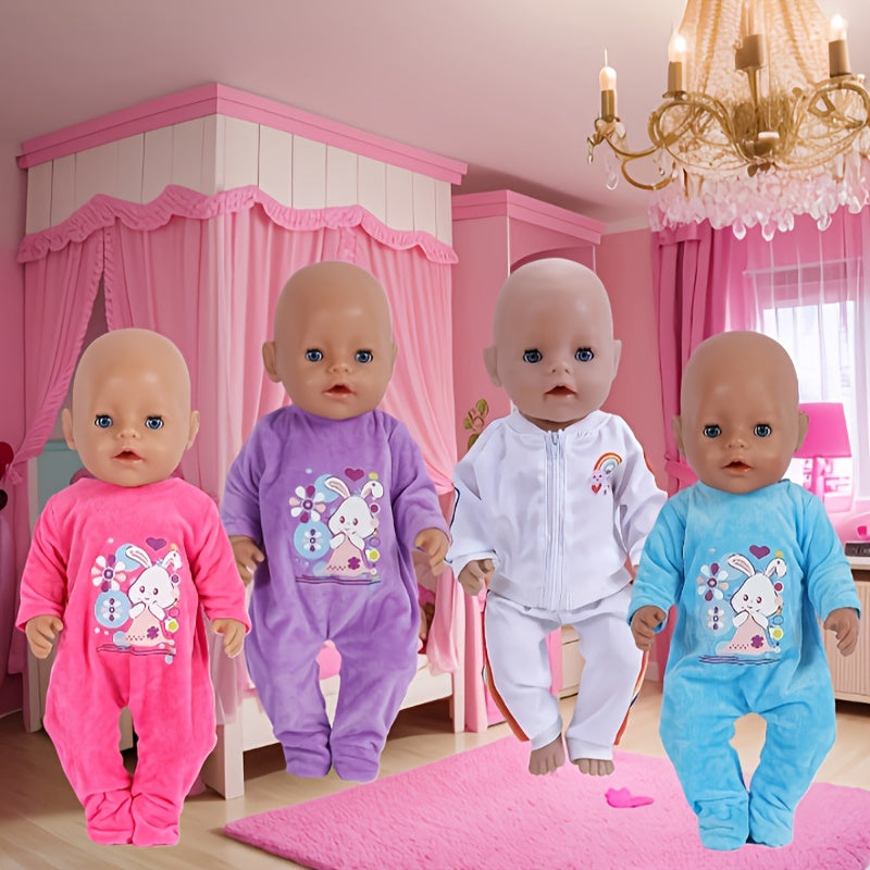 Adorable Bunny and Rainbow Clothing Set for 35-56-43 Dolls