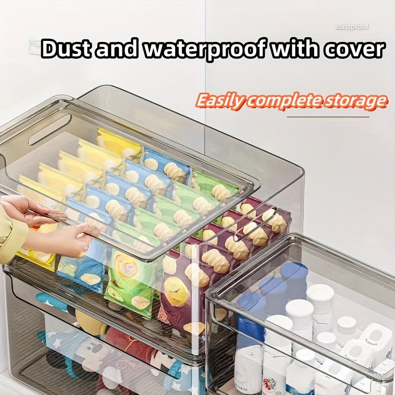 Transparent Storage Box with Lid Waterproof and Dustproof