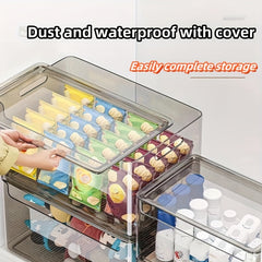 Transparent Storage Box with Lid Waterproof and Dustproof