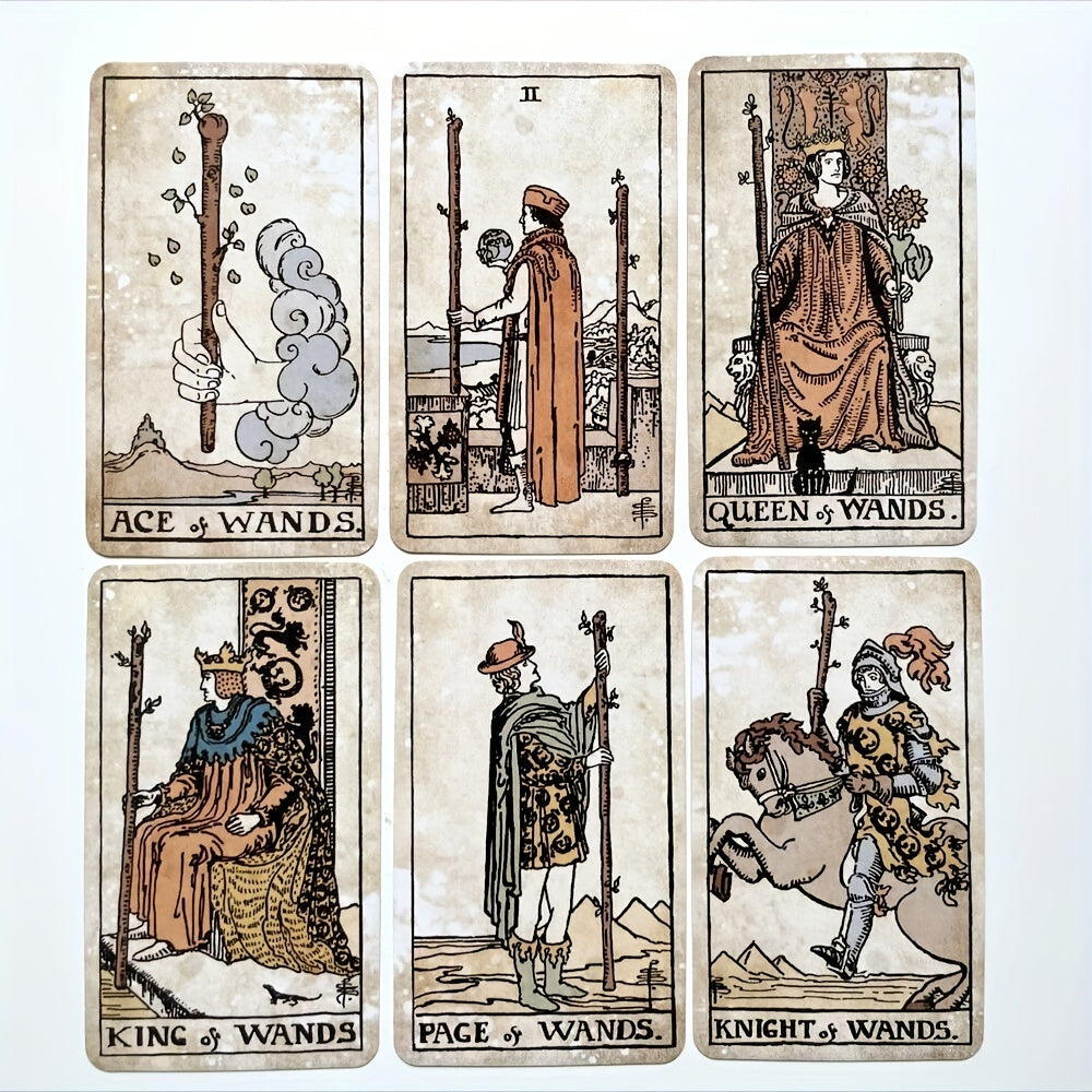 Vintage Elegance Classic Tarot Cards For Beginners - Desk/Board Card Collection