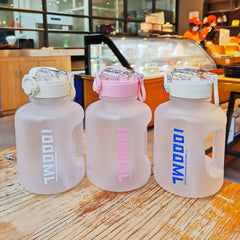 1L Sports Water Bottle With Straw BPA Free Large Portable Water Cup