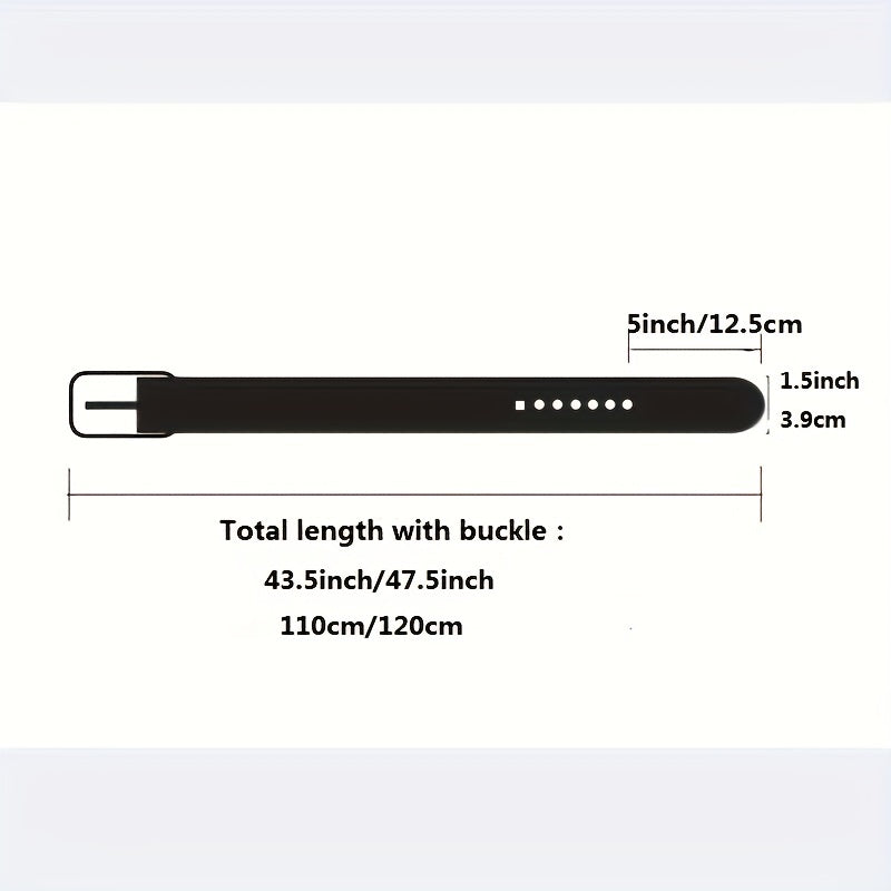 Men's Flowers Pattern Buckle Belt Casual Business Decorative Accessories