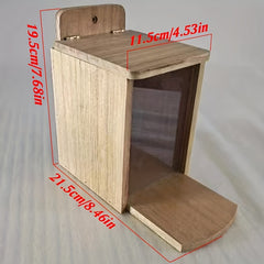 Wooden Squirrel Feeder Table Outdoor Feeding Station