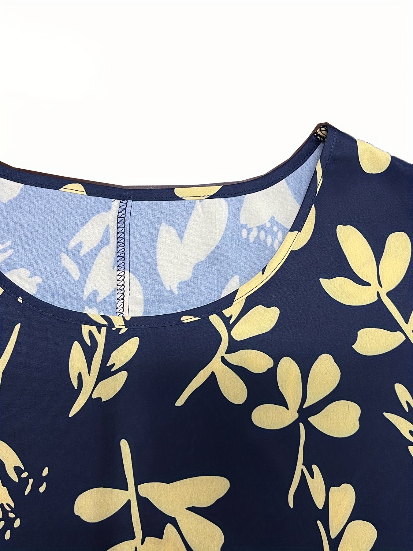  Floral Print Tee & Pocketed Pants 2 Piece Set