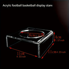 Transparent Ball Display Rack for Basketball Football Volleyball Bowling Ball
