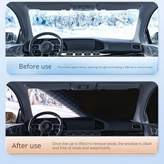 Car Front Windshield Snow Cover Sunshade Winter Thickening Car Clothing