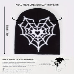 Spider Eye Jacquard Beanie Unisex Hip Hop Knit Hat