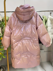Women's Long Puffer Coat Winter Hooded Jacket