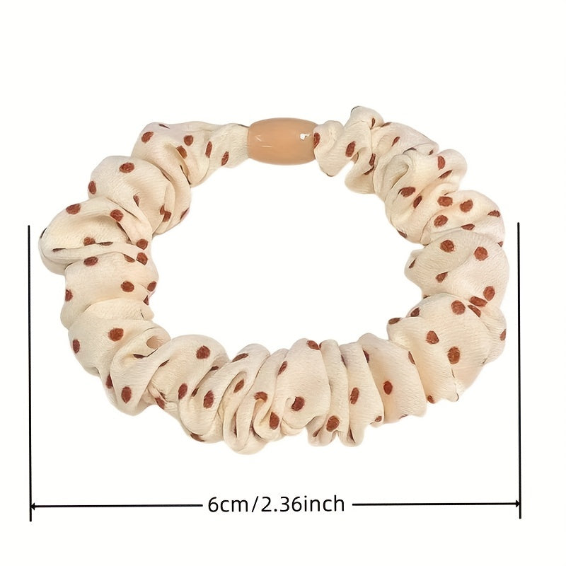 Polka Dot Pattern Scrunchies Hair Tie Style Hair Rope Sweet Hair Accessories Pon