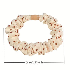 Polka Dot Pattern Scrunchies Hair Tie Style Hair Rope Sweet Hair Accessories Pon