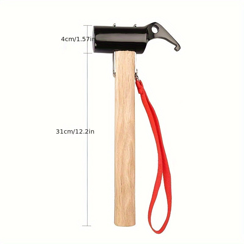 Multifunctional Camping Hammer Tent Peg Stakes Iron Hammer