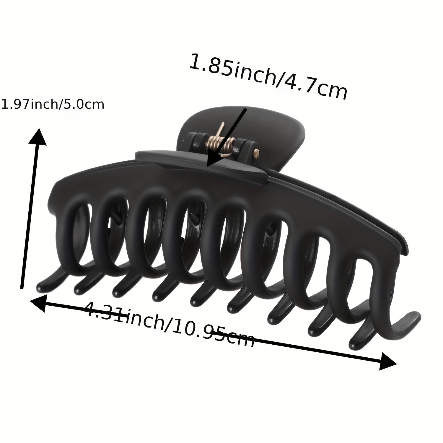 Matte Solid Hair Claw Set - Shark Claw Ponytail Holder