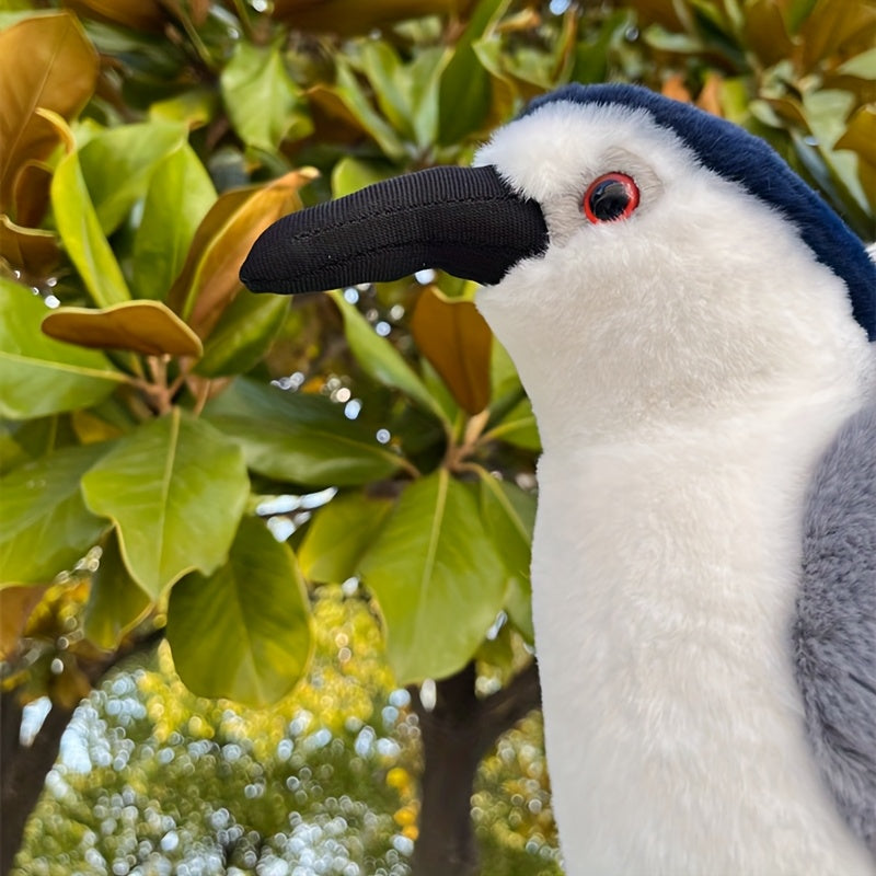 Realistic Nycticorax Plush Toy Soft Stuffed Animal with Details