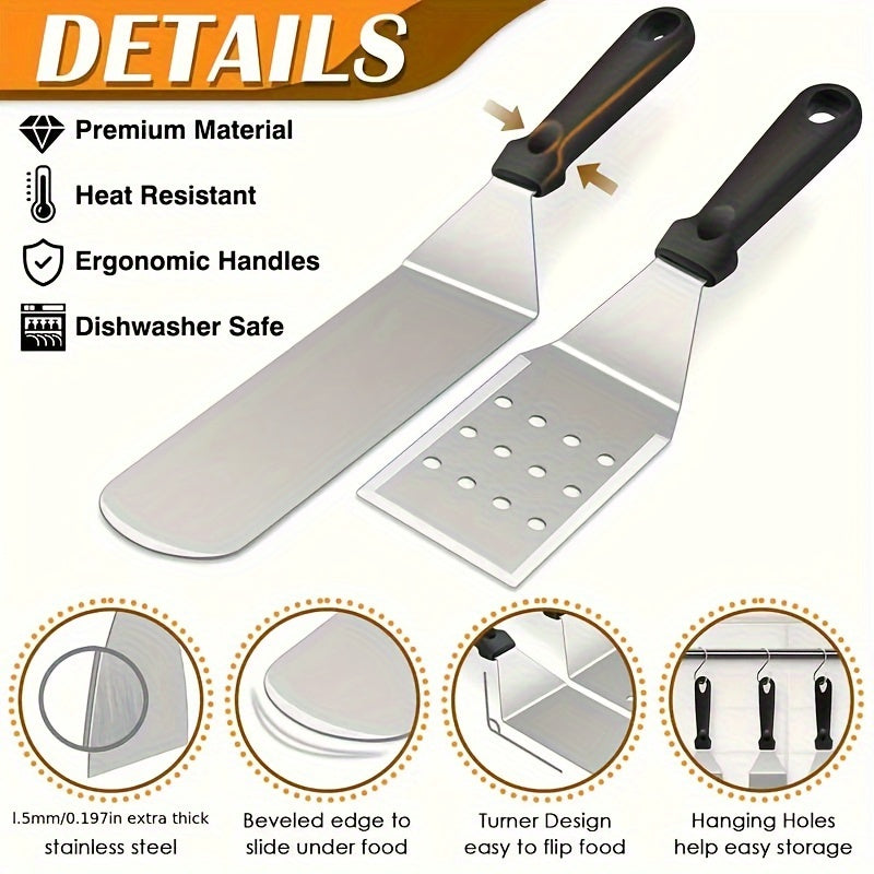 1pc Stainless Steel BBQ Tool Set Outdoor Baking Utensils Picnic Supplies