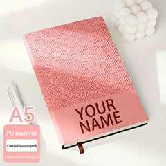 Personalized A5 Soft Faux Leather Notebook
