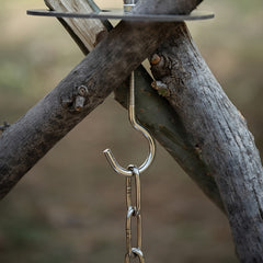 Stainless Steel Tripod Bracket Board Pot Hanger
