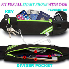 Reflective Running Belt Fanny Pack Waist Pack Bag For Hiking Cycling
