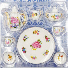 8pcs 1 12 Dollhouse Porcelain Tea Set Dish Cup Plate