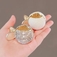 Faux Pearl Rhinestone Hair Claw Ponytail Clip Hair Accessories