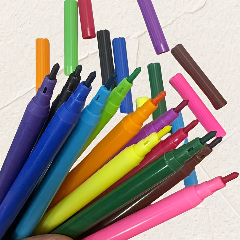 12 Watercolor Pens Set Washable Office Marker Art Supplies