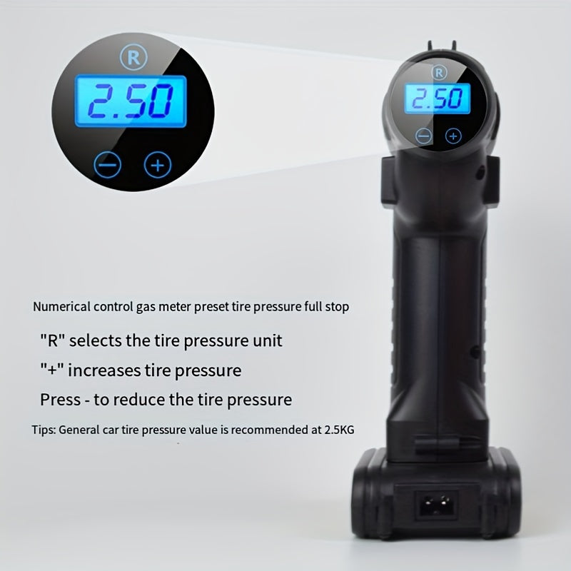 Portable Digital Air Compressor & Inflator for Tires