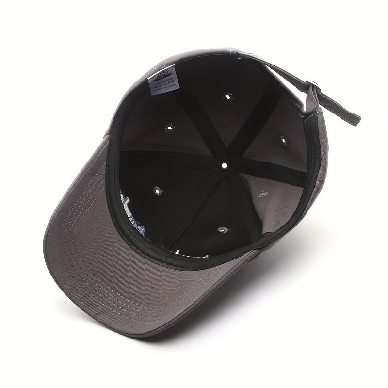 Letter Embroidery Unisex Baseball Cap Solid Dad Hats Sports