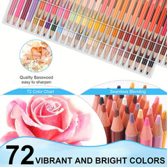 Skin Tone Colored Pencil Drawing Set 72 Colors