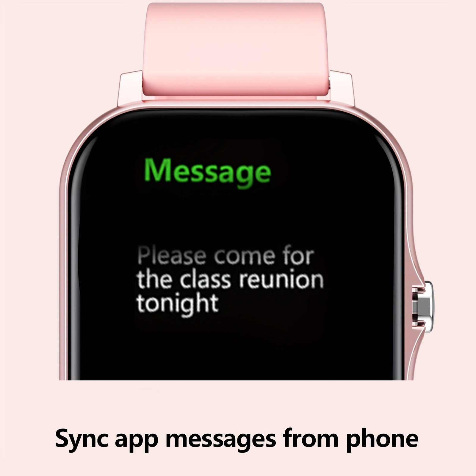 Smart Watch Count Calories Monitor Sleep Connect Android iOS