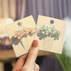 Flower Bobby Pin Back Head Clip Side Clip Bangs Clip Hair Accessories