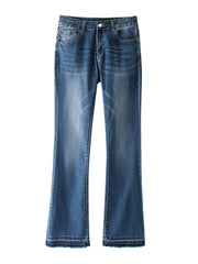  Casual Jeans Women's Raw Trim High Rise