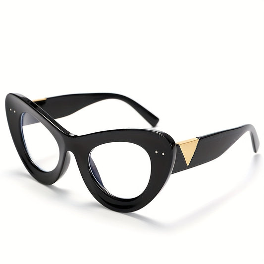 Retro Cat Eye Clear Lens Glasses Anti Light Glasses