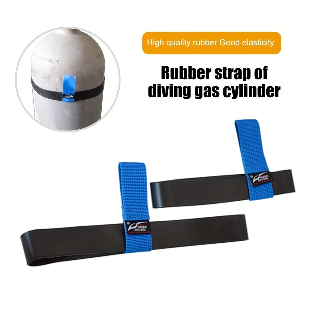 11L Elastic Rubber Tanks Diving Cylinder Strap Retainer