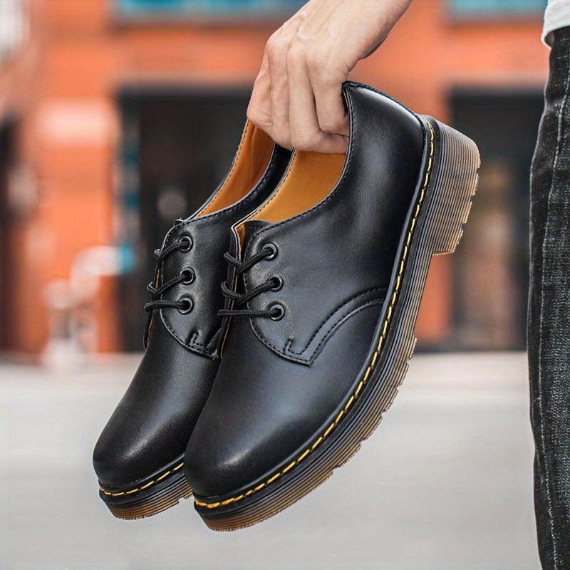 Men's Lace-Up Derby Shoes Business Wedding Dark Academia