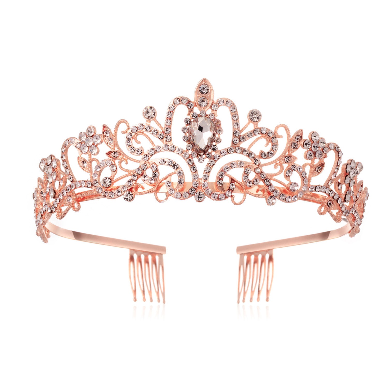 Colorful Rhinestone Crown Hairband Headband Princess Tia