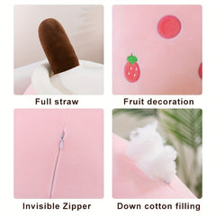 Creative Milk Tea Plush Toys And Funny Doll Pillows Pearl Milk Tea Cup Cushions