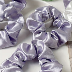 6pcs Satin Scrunchies Hair Tie Style Hair Rope Ponytail Holder Women Girls
