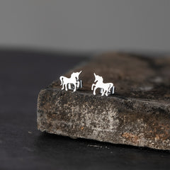 Unicorn Stainless Steel Stud Earrings Decor Gift