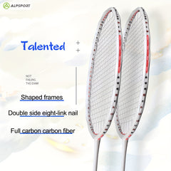 ALP V5 2Pcs 5U 75g 100% Carbon Fiber Badminton Racket Ultra Light Racket