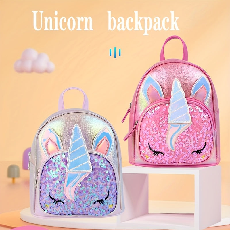 Sequin Unicorn Shoulder Backpack for Kids