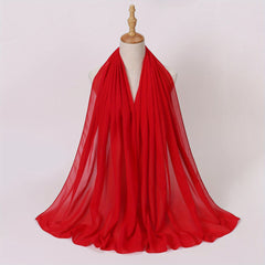 Chiffon Scarf Hijab Shawl Casual Head Wrap Turban Windproof Outdoor Travel