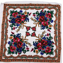 Vintage Flower Print Bandana Boho Square Scarf Women Head Wraps