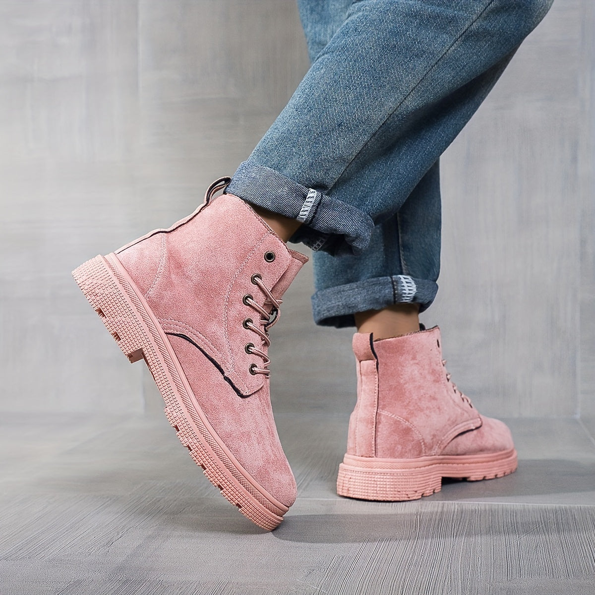 Classic Non Slip Flat Walking Boots Lightweight Shoes