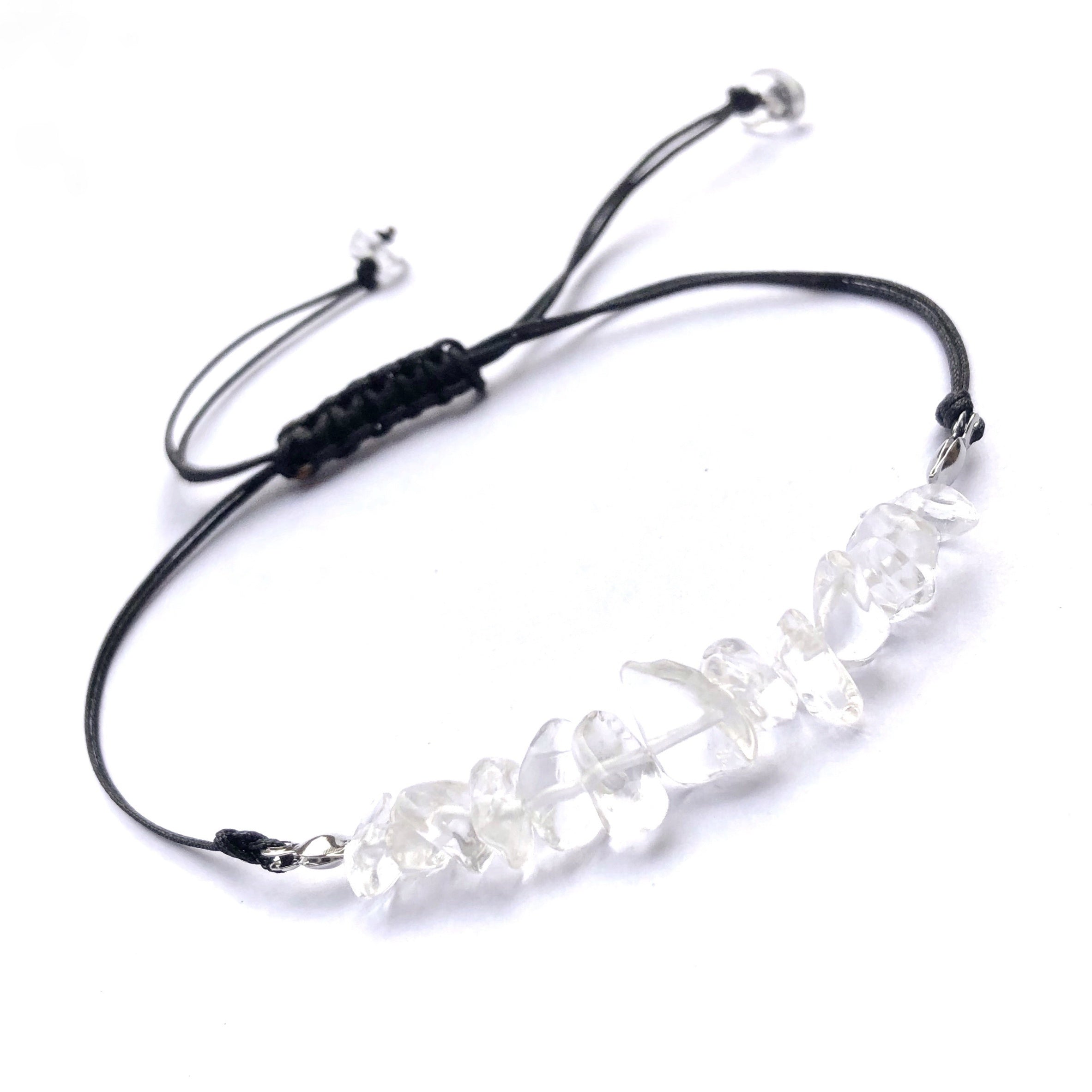 Miniy Stone Woven Bracelet Natural Stone Beads Braided Rope Stone Bracelet