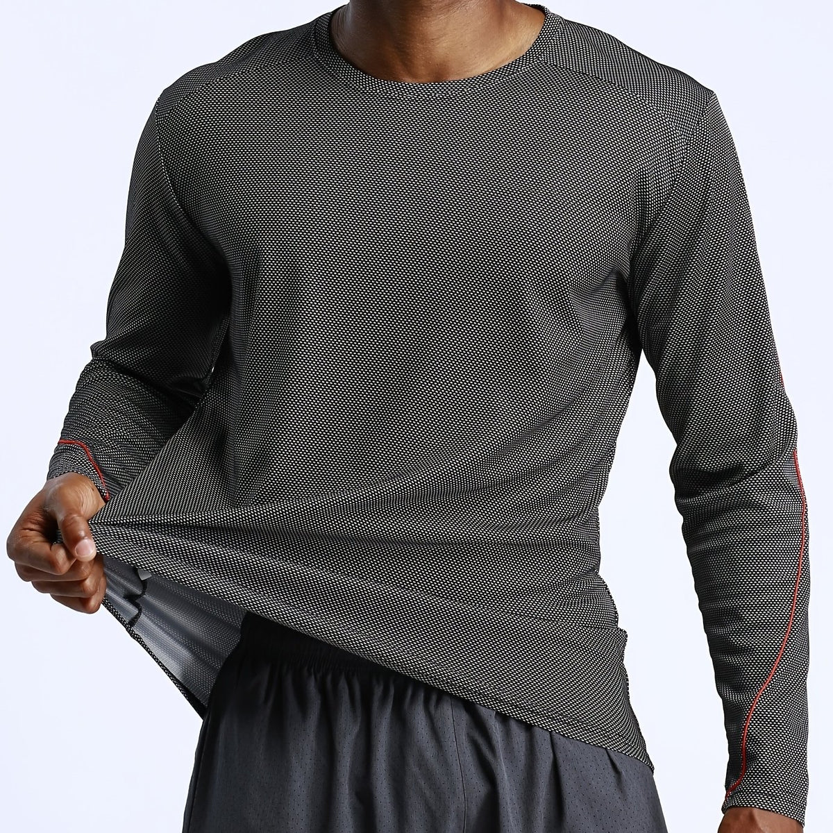 Men's Quick Dry Long Sleeve Sports Shirt for Outdoor Activities